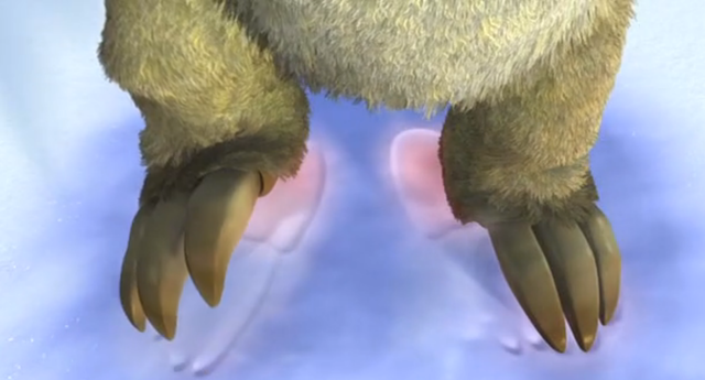 Once outside, Sid starts to feel the ground get warmer