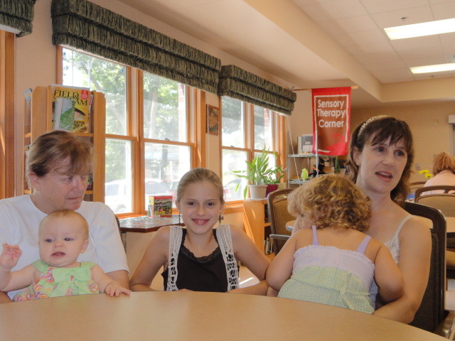 Grandma Pam, Miss Anne-Marie, my sister's Jordan & Meghan, and Me!