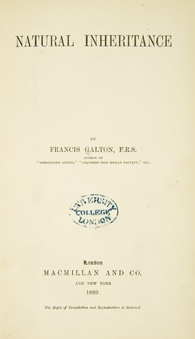 FRANCIS GALTON