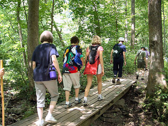 Went hiking with my family