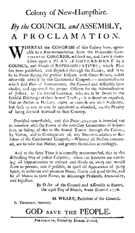 New Hampshire Ratifies