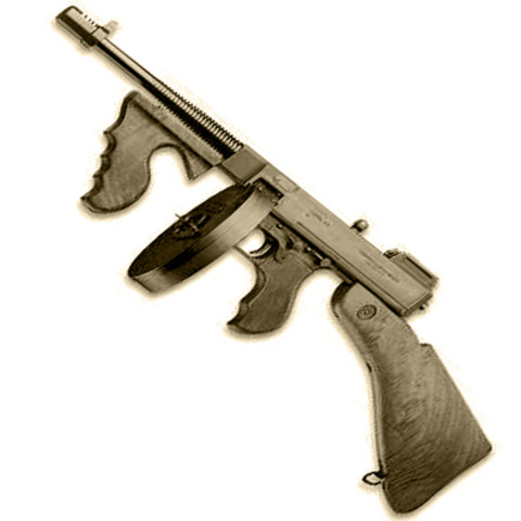 The Tommy Gun invented (patented in 1920)