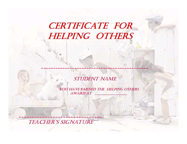 My first Certificate