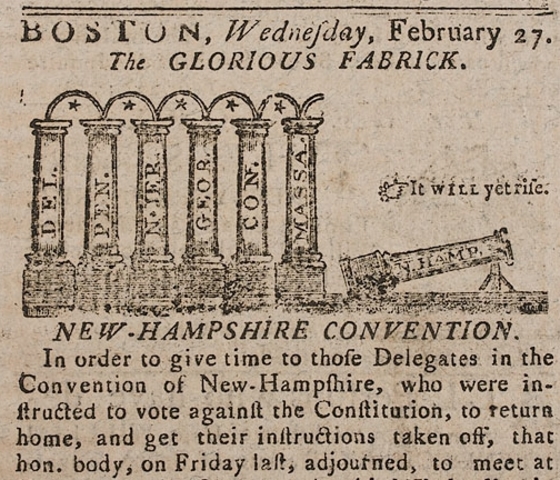 New Hampshire ratifies Constitution