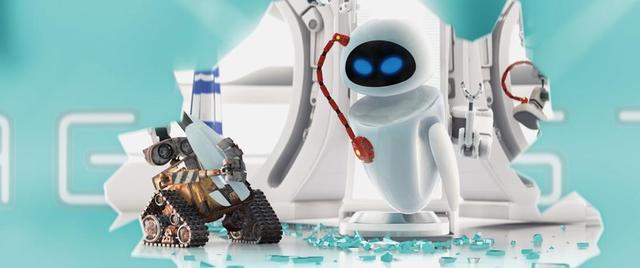WALL-E accidently breaks the defective robots out of the defective ward,