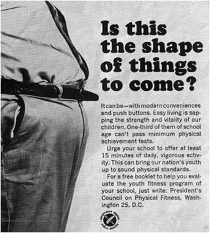 1956-President Eisenhower established the President's Council on Youth Fitness through an Executive Order.