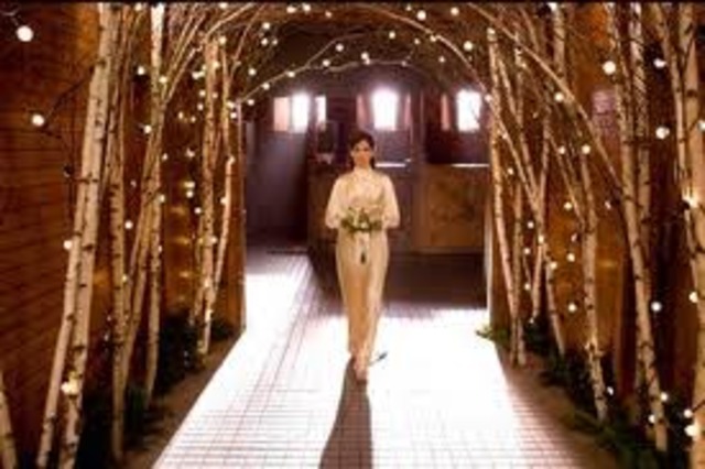 The next day, Andrew and Margaret are at their wedding