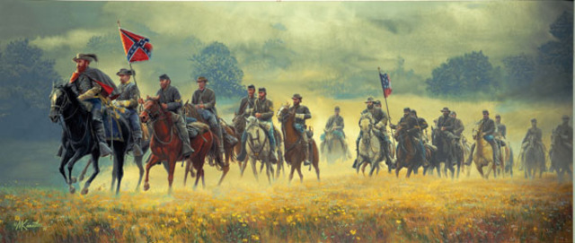 JEB Stuart begins ride around Mclellan