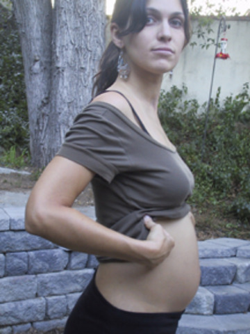 5 months pregnant belly