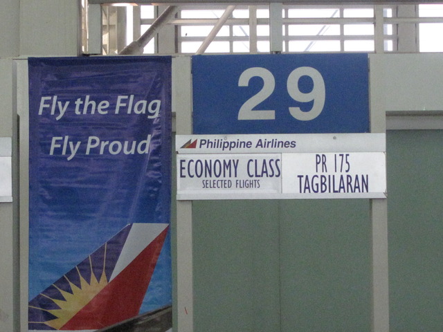 Boarded a plane from Manila to Bohol