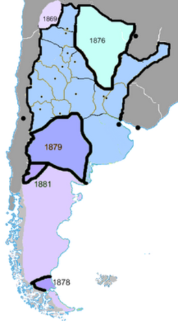 Argentina hacia 1870