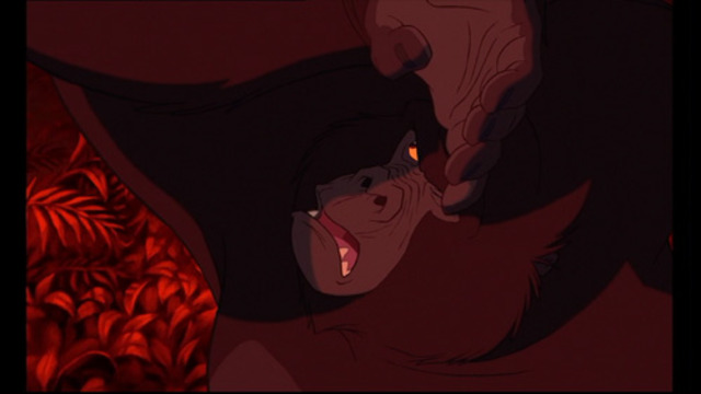 Tarzan Finds a Dying Kerchak, Who Makes Him Leader of the Gorillas