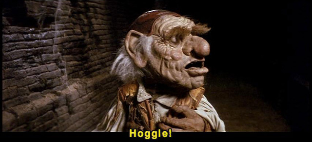 Hoggle is scarred off by strange roars