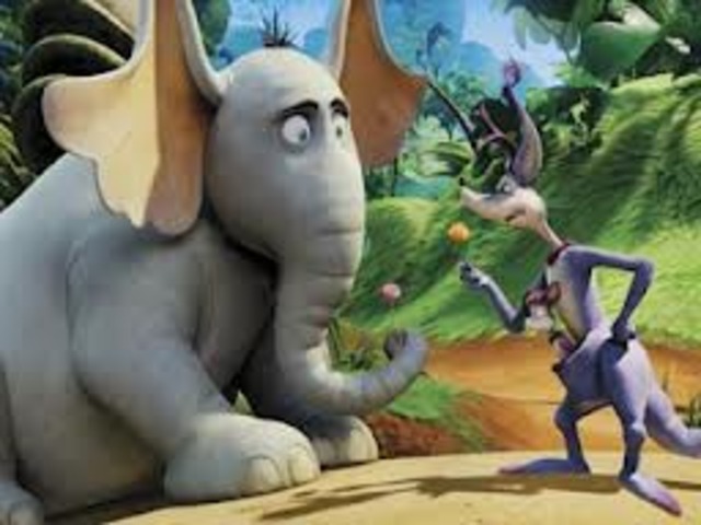 The kangaroo does not approve of a tiny person on a speck existing.