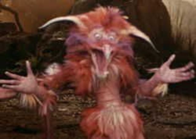 Sarah defeats the fire Gang with the help of Hoggle