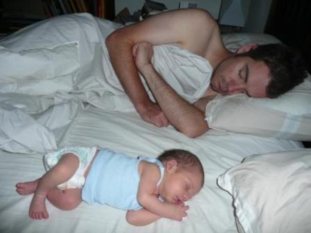 fell asleep with dad