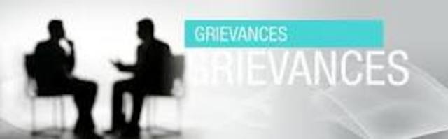 Grievances (formal complaints) second section: