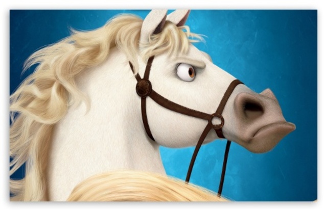 Maximus (knight's horse) sniffs out Flynn