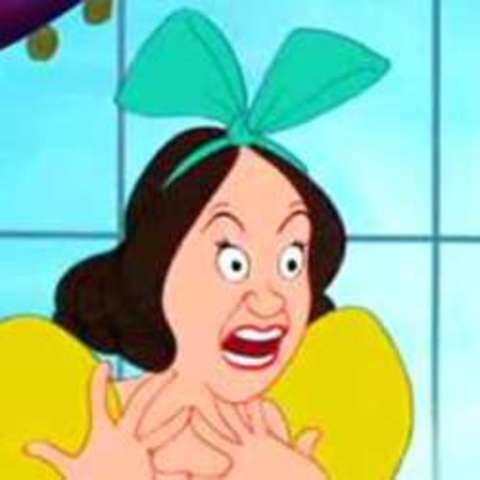 Cinderella's stepsisters don't like the outfits they chose, so they throw things away.