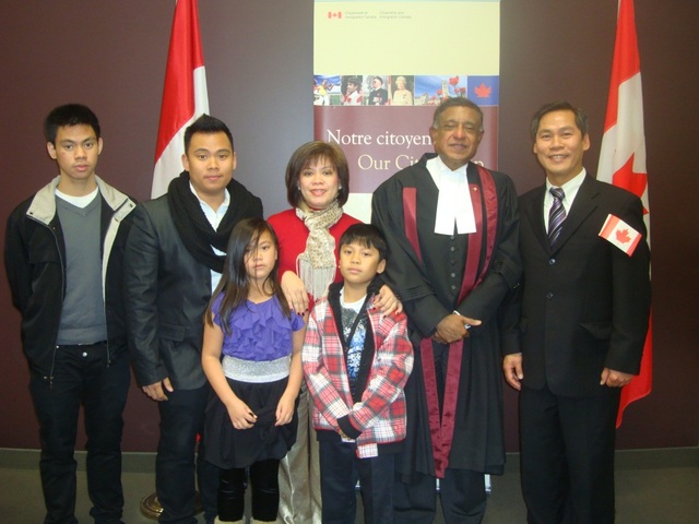 When I became a Canadian citizen