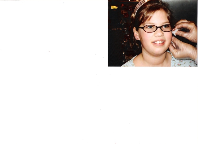 Ears Pierced for 10th Birthday