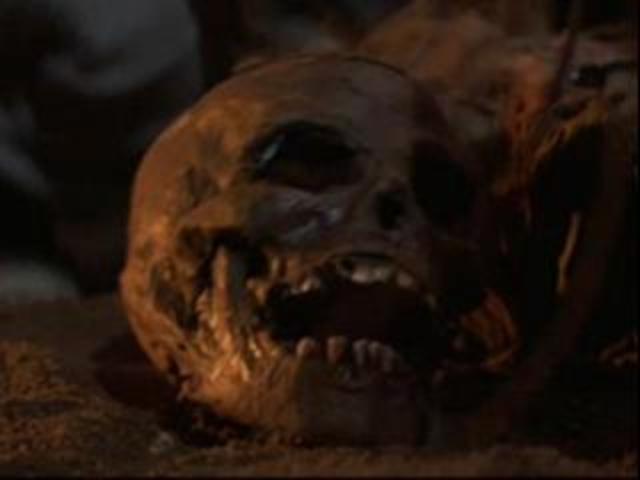 The Goonies run into their first booby trap set by One-Eyed Willy