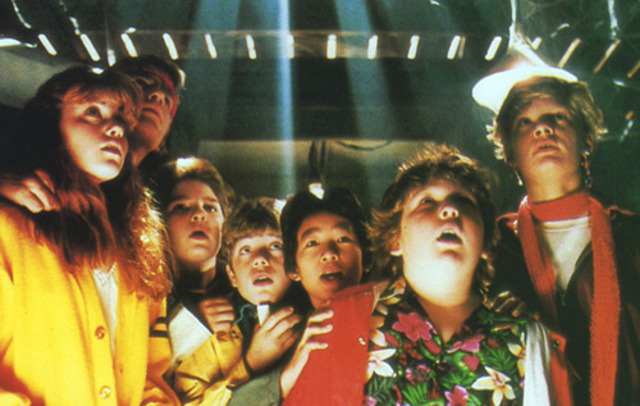 The Goonies explore the Fratellis' restaurant