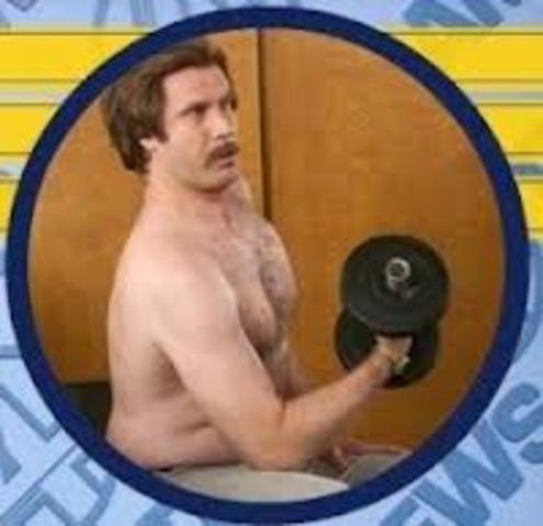 Ron works out