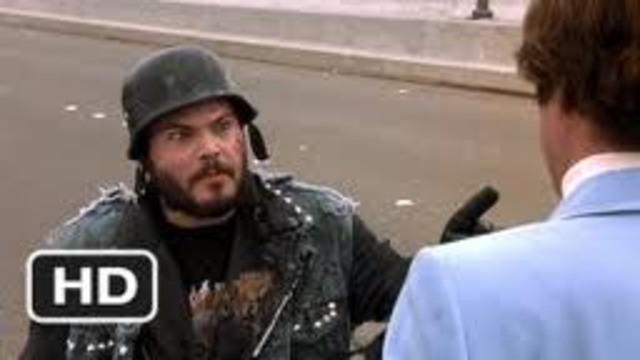 Ron confronts a biker