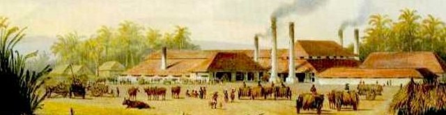 suikerfabriek op jave rond 1860