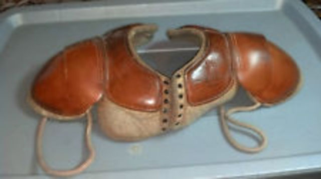 start of shoulder pads