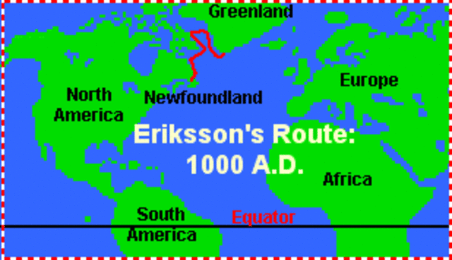 Leif Ericson - 1000 A.D.
