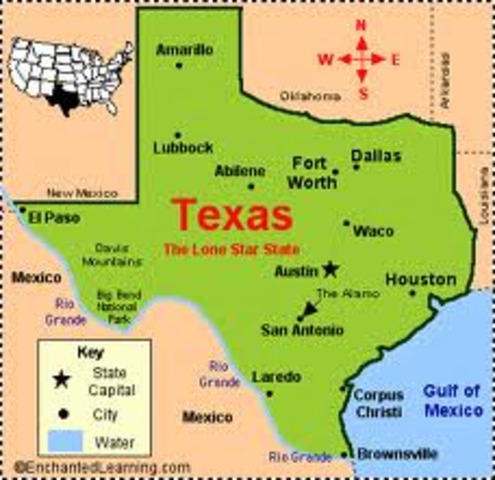 Texas joins the United States