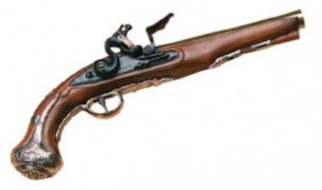 The matchlock pistol is created