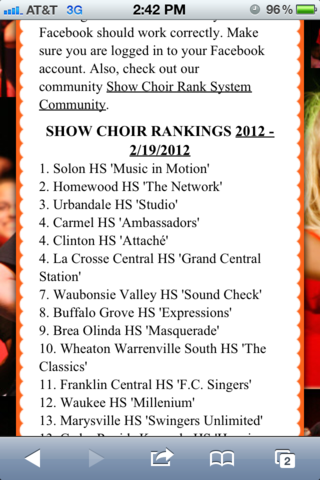 # 2 Show Choir in the Nation