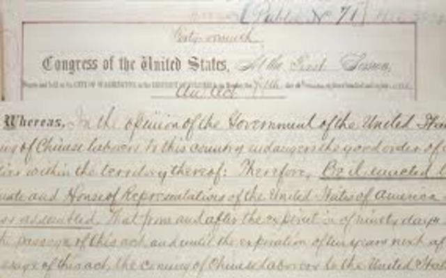 The Oriental Exclusion Act