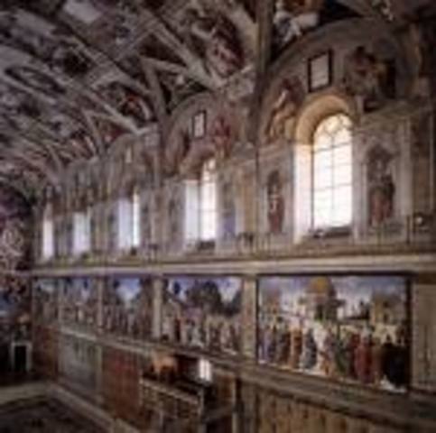 Michelangelo paints the Sistine Chapel