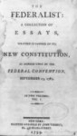 Federalist Papers Appear