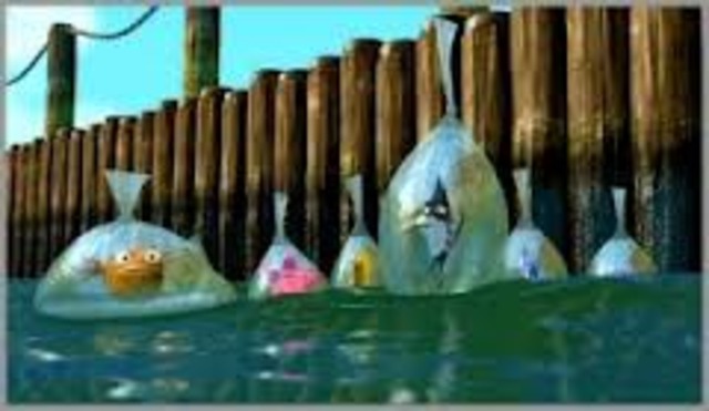 The dentist puts them all in bags.