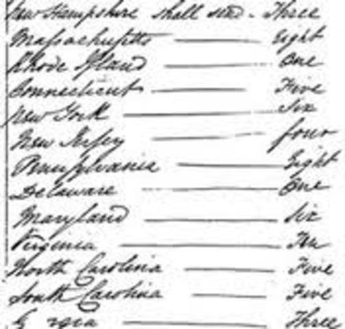 The Great compromise agreed to