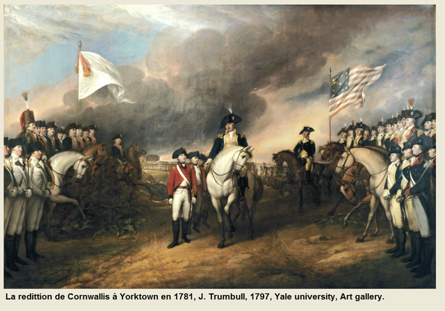 La reddition de Cornwallis à Yorktown, J.Trumbull