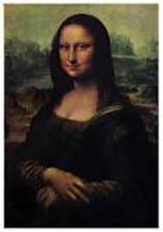 Leonardo da Vinci paints the Mona Lisa