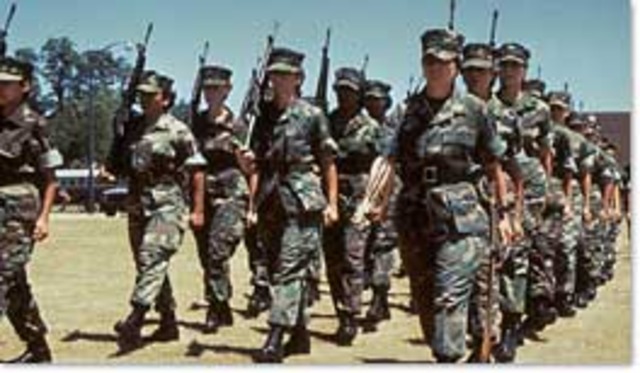 About 9 percent of officers and enlisted personnel in the armed forces are women, an increase from less than 2 percent in 1972.