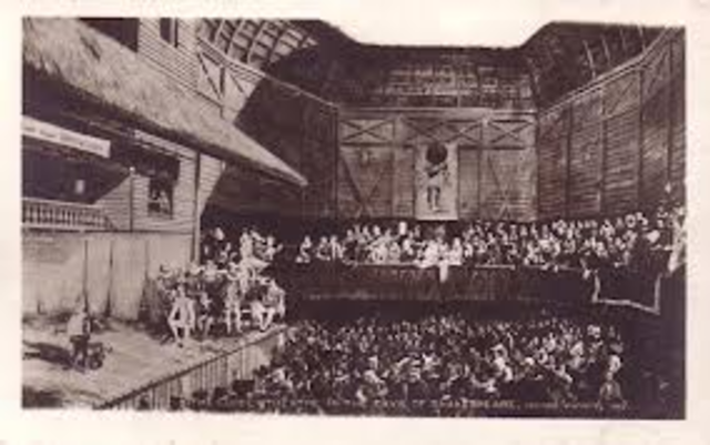 Globe Theatre is built in London