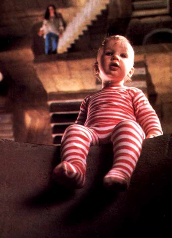 Sarah finds toby in a vast room with many staircases