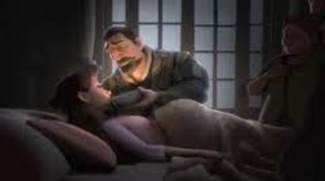 Queen drinks magic flower to heal