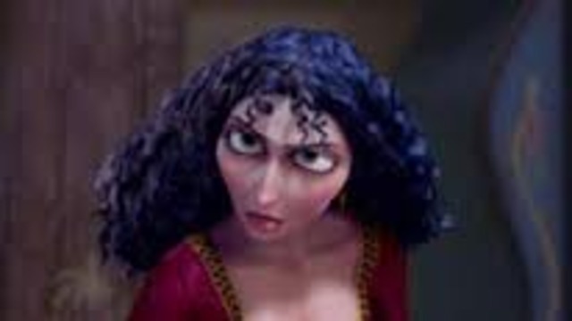 Gothel tells Rapunzel never to ask to leave the tower again