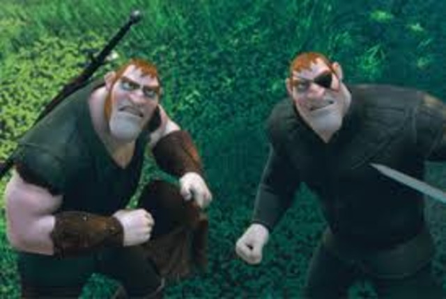 Flynn Rider tricks thieves and leaves them behind