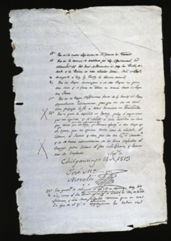 sentimientos de la nacion