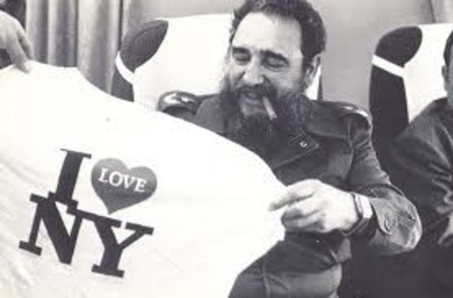 Castro Arrives in New York